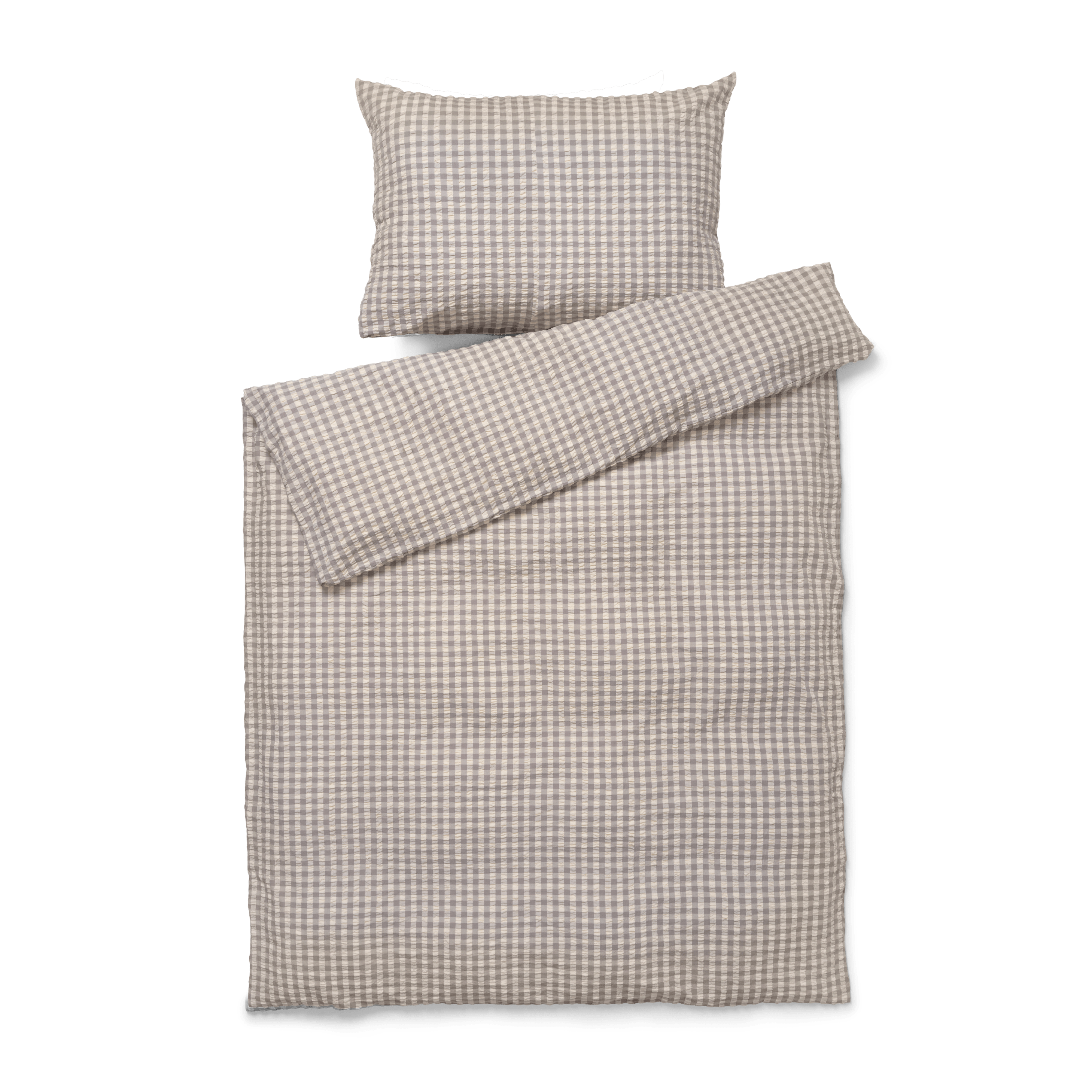 JUNA Bæk&Bølge Duvet Cover Set, Grey/Birch – rosendahl.com
