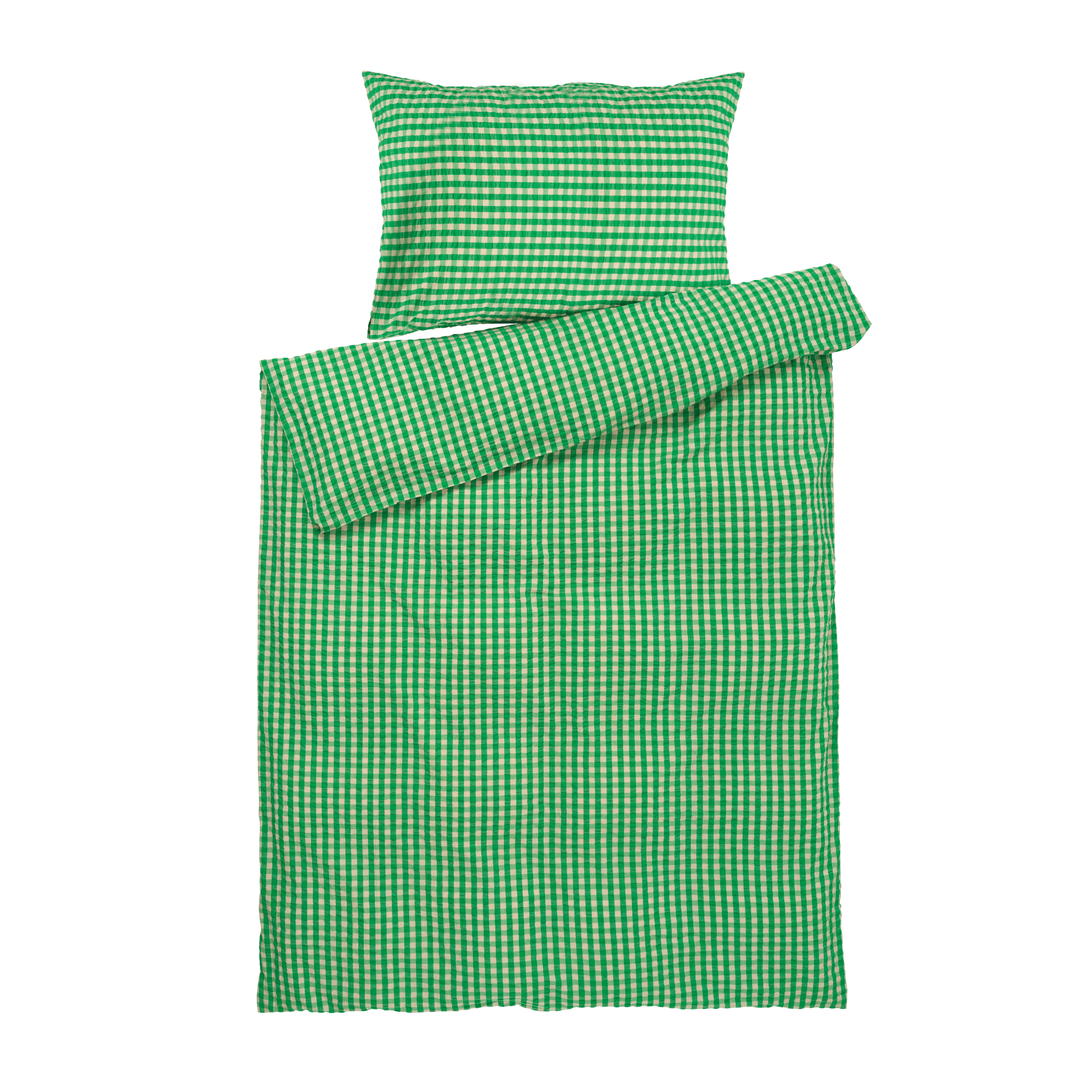 シーツ・カバー juna シーツ・カバー juna JUNA Bæk&Bølge Duvet Cover Set, Green/Sand