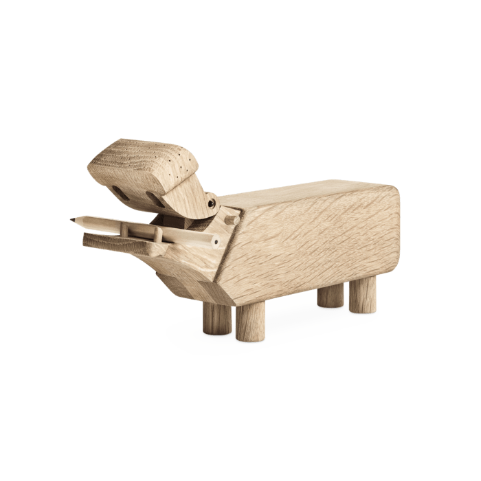 Kay Bojesen Hippo, Oak, H: 3.5 Kay Bojesen Hippo, Oak, H: 3.5