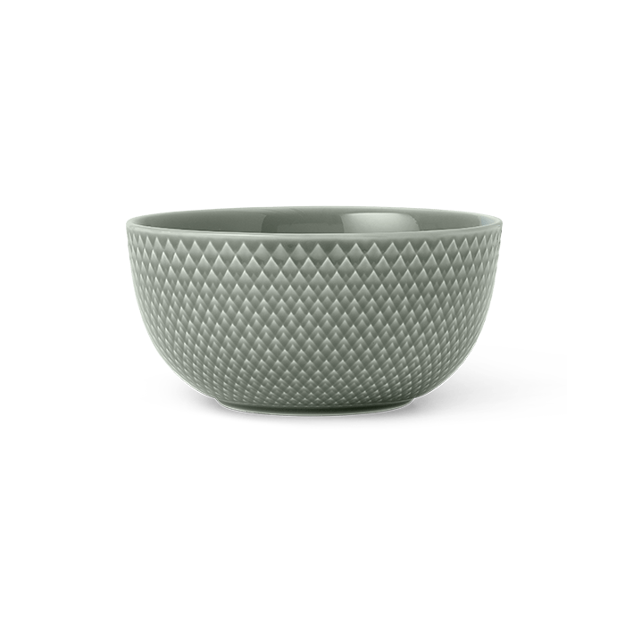 Lyngby Porcelæn Rhombe Earth Bowl, Moss, Ø: 5.1