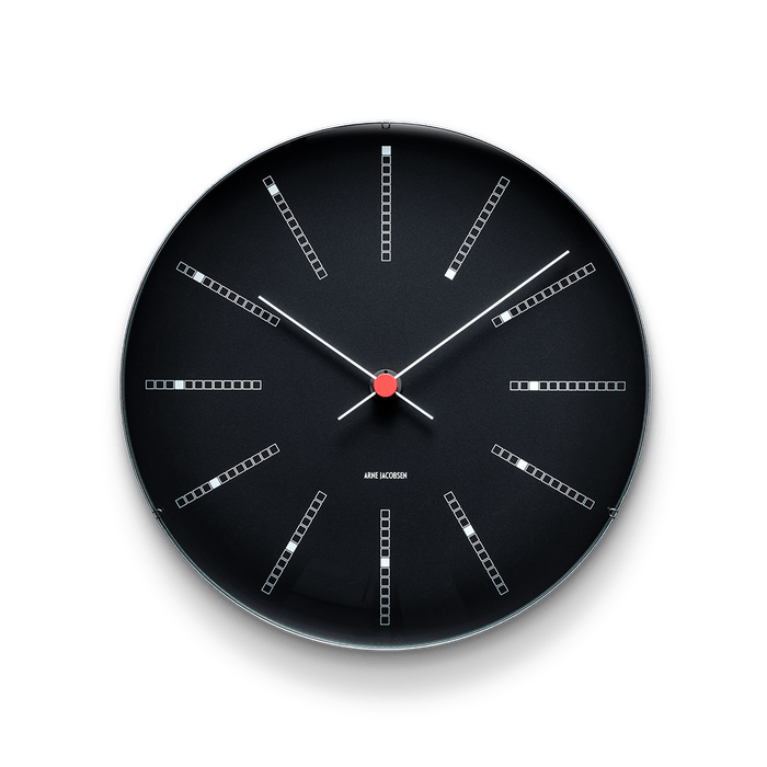 Arne Jacobsen Bankers Wall Clock, Black, Medium, Ø: 8.3 Arne Jacobsen Bankers Wall Clock, Black, Medium, Ø: 8.3