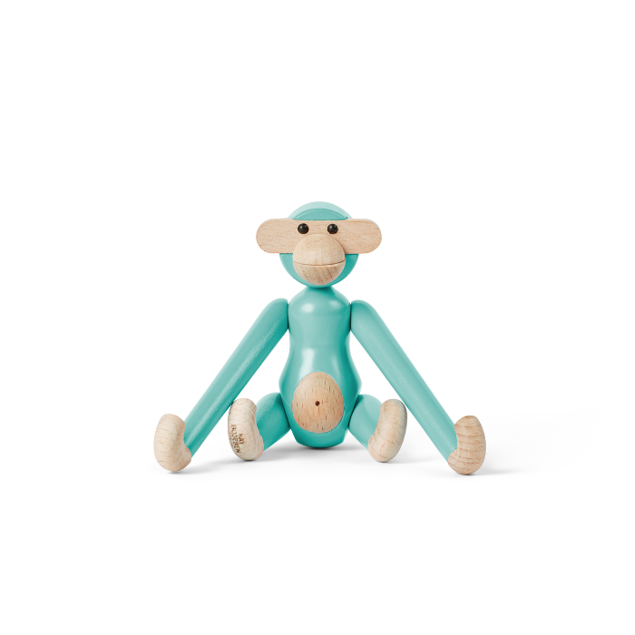 Kay Bojesen Monkey, Mini, Turquoise, H: 3.7
