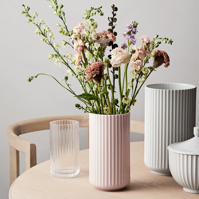 Lyngby Porcelæn Vase, Clear