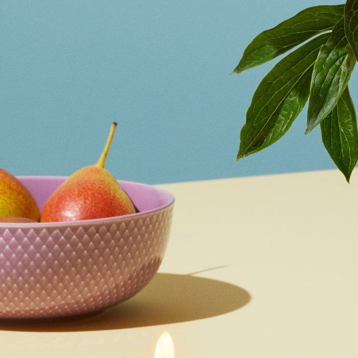 Lyngby Porcelæn Rhombe Color Bowl, Ø: 6.1