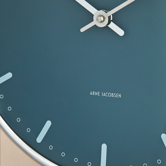 Arne Jacobsen City Hall Wall Clock, Large, Blue, Ø: 11.4