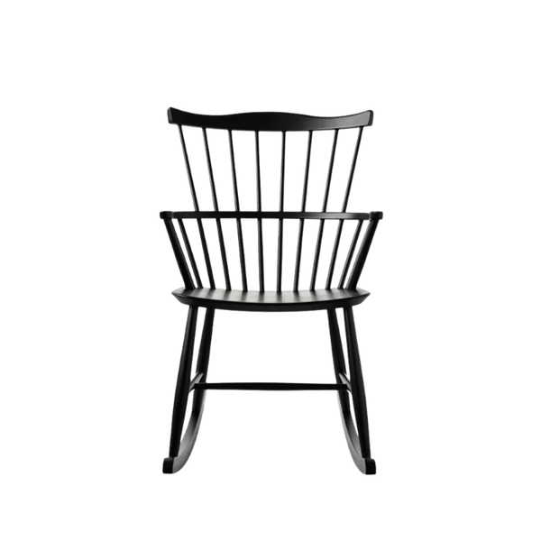 FDB Møbler J52G Rocking Chair, Jet Black Painted Beech – rosendahl.com