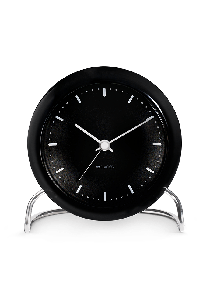 Arne Jacobsen City Hall Table Clock, Ø: 4.3&