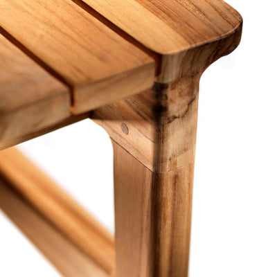 FDB Møbler M10 Sammen 3 Pers. Garden Bench Without Backrest, Solid Nature Oiled Teak