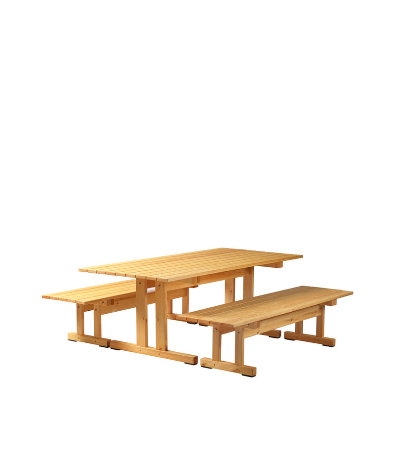 FDB Møbler M15 Ermelunden Bench Without Backrest, Nature Oiled Pine