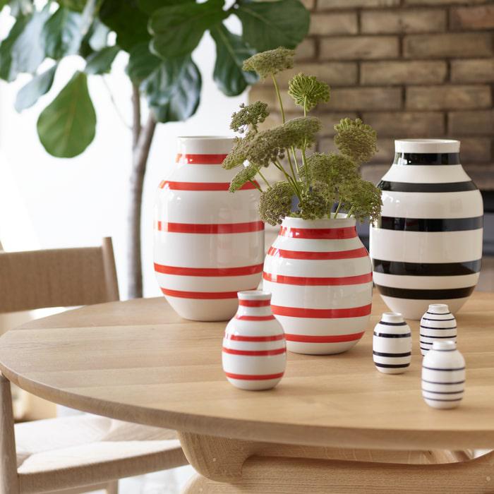 Kähler Omaggio Vase Set, Miniature, Black, H: 3.3