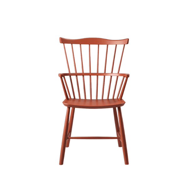 FDB Møbler J52G Rocking Chair, Brick Red Painted Beech – rosendahl.com
