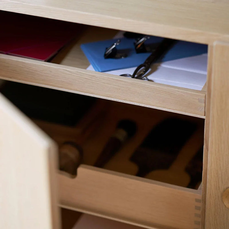 FDB Møbler A232 Drawer for Sideboard, Nature Lacquered Oak, Large