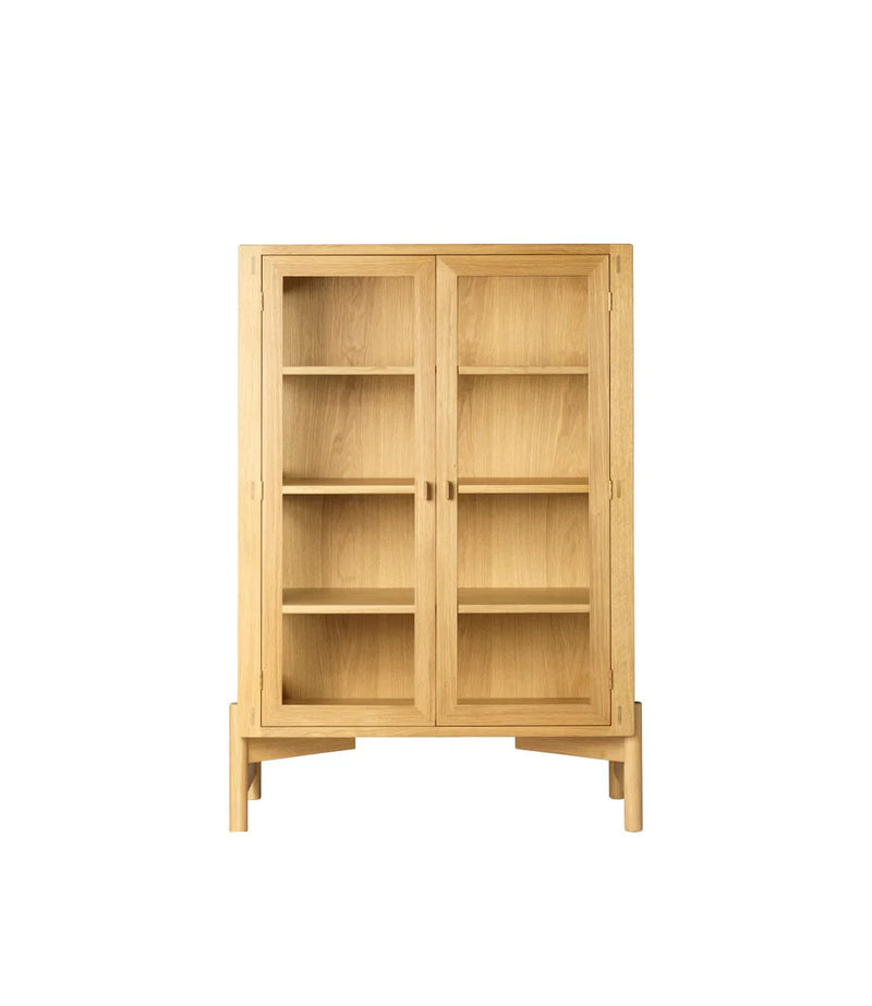 FDB Møbler A90 Boderne Display Cabinet, Nature Lacquered Oak