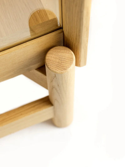 FDB Møbler A90 Boderne Display Cabinet, Nature Lacquered Oak