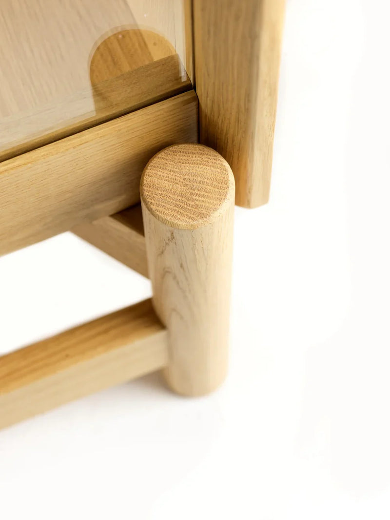 FDB Møbler A90 Boderne Display Cabinet, Nature Lacquered Oak