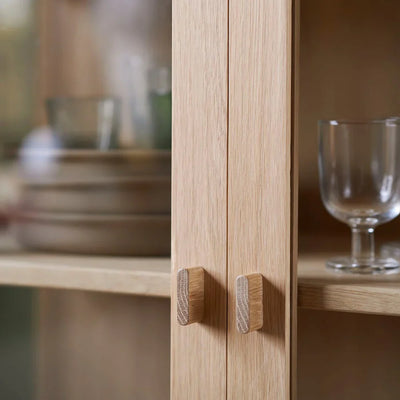 FDB Møbler A90 Boderne Display Cabinet, Nature Lacquered Oak