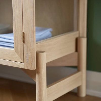 FDB Møbler A90 Boderne Display Cabinet, Nature Lacquered Oak