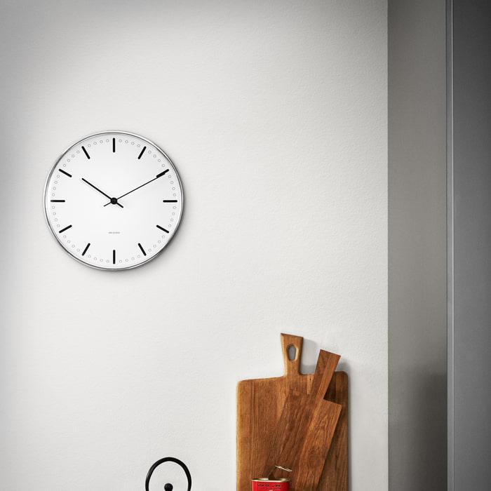 Arne Jacobsen City Hall Wall Clock, Large, Ø: 11.4