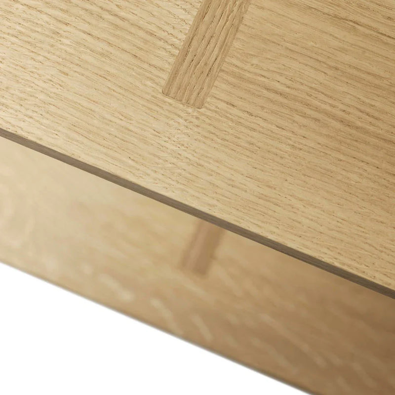 FDB Møbler B100 Shelves, Solid Nature Oiled Oak, Wide