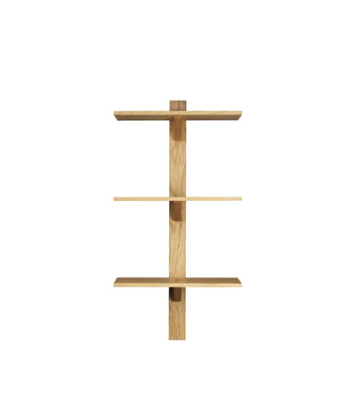 FDB Møbler B100 Shelves, Solid Nature Oiled Oak, Narrow