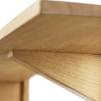 FDB Møbler B100 Shelves, Solid Nature Oiled Oak, Wide