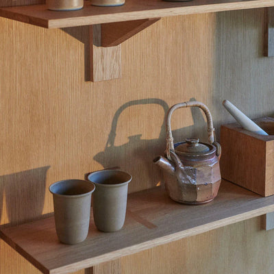 FDB Møbler B100 Shelves, Solid Nature Oiled Oak, Wide