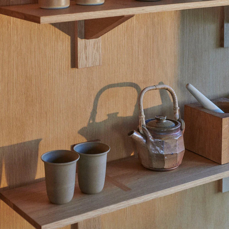 FDB Møbler B100 Shelves, Solid Nature Oiled Oak, Wide