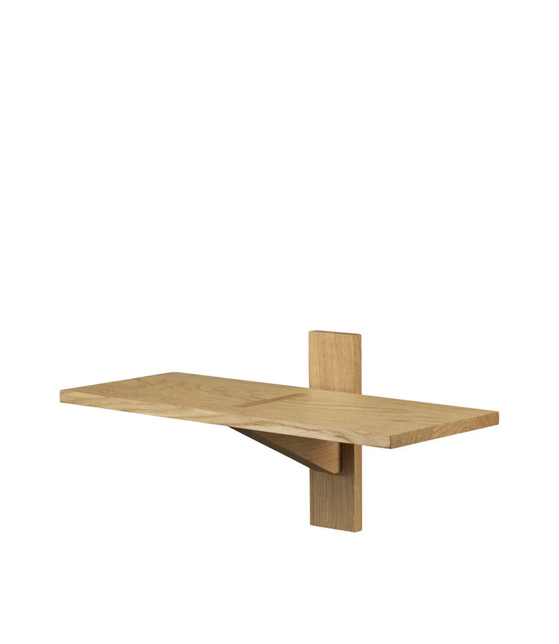 FDB Møbler B100 Shelves, Solid Nature Oiled Oak, Narrow