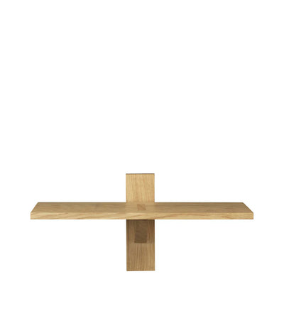 FDB Møbler B100 Shelves, Solid Nature Oiled Oak, Narrow