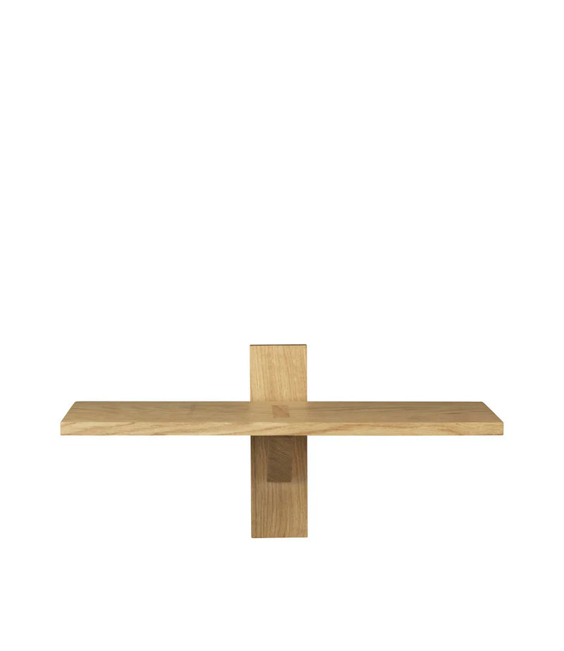 FDB Møbler B100 Shelves, Solid Nature Oiled Oak, Narrow