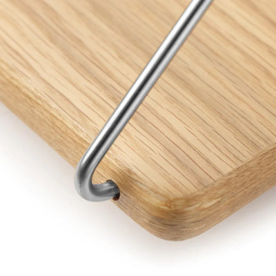 FDB Møbler B145 Shelf With Brackets, Nature Lacquered Oak/Stainless Steel