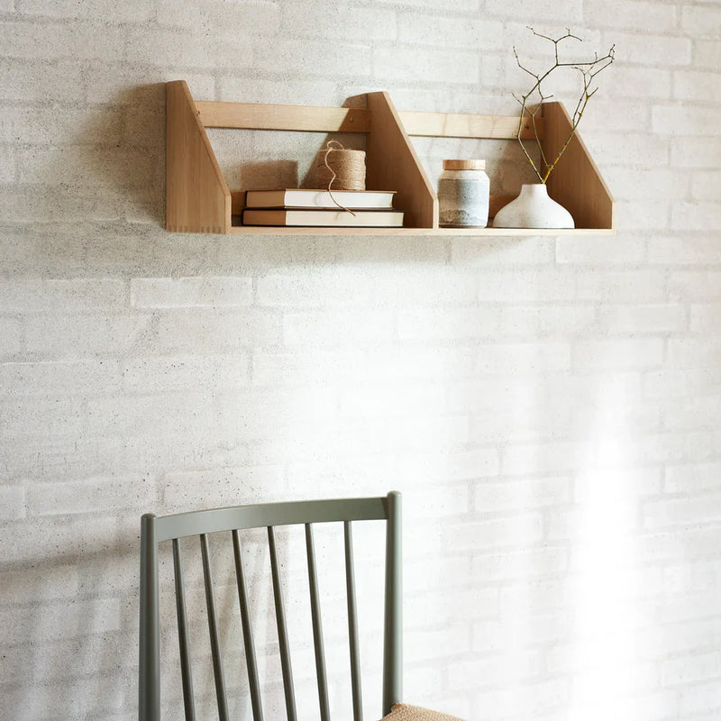FDB Møbler B5 Shelf, Solid Nature Lacquered Oak