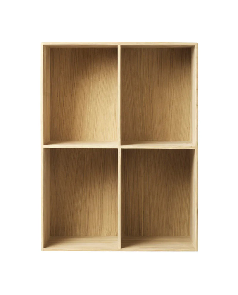 FDB Møbler B98 Bookcase, Solid Nature Lacquered Oak