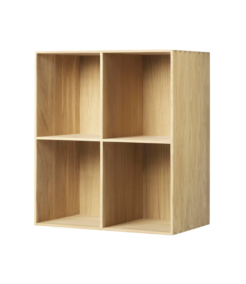 FDB Møbler B98 Bookcase, Solid Nature Lacquered Oak