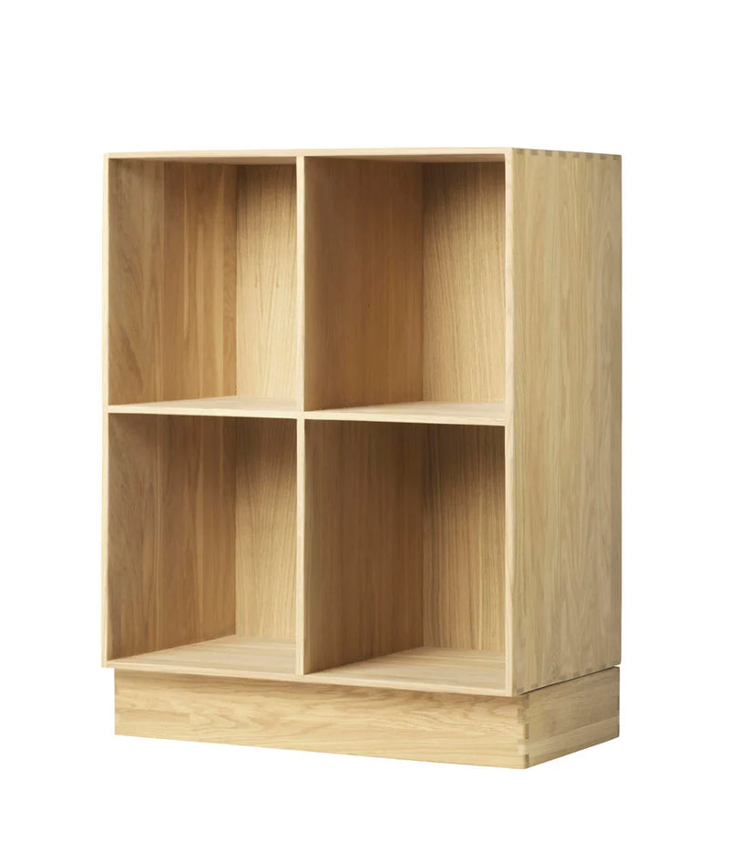 FDB Møbler B98 Bookcase, Solid Nature Lacquered Oak