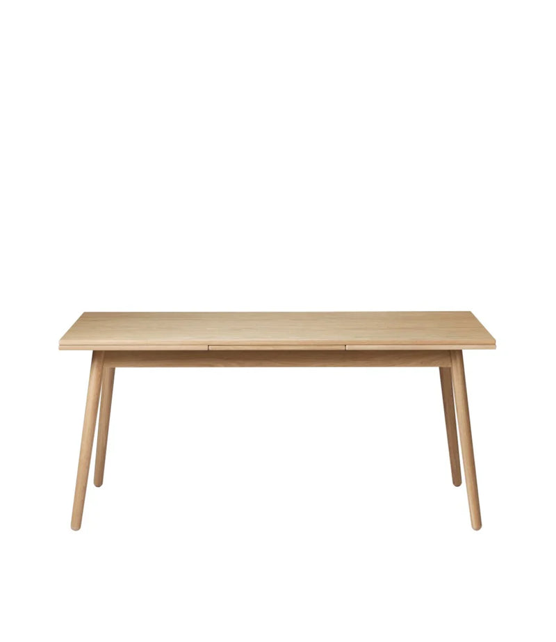 FDB Møbler C35BH Dining Table With Dutch Extension, Nature Lacquered Oak