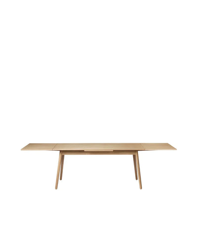 FDB Møbler C35BH Dining Table With Dutch Extension, Nature Lacquered Oak