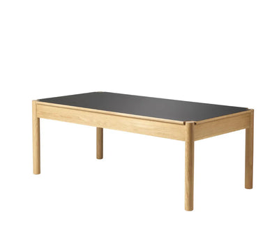 FDB Møbler C44 Coffee Table, Nature Lacquered Oak/Beige