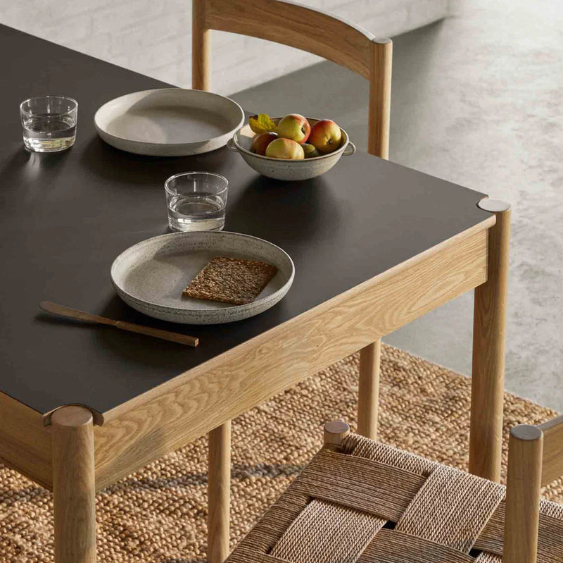FDB Møbler C44 Dining Table, Nature Lacquered Oak/Beige/Neutral