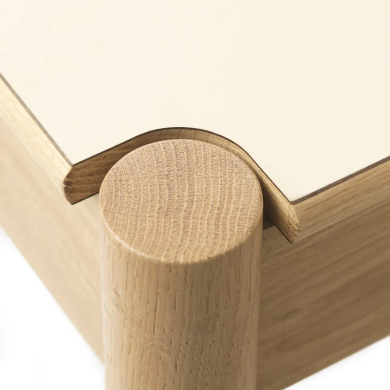 FDB Møbler C44 Dining Table, Nature Lacquered Oak/Beige/Neutral