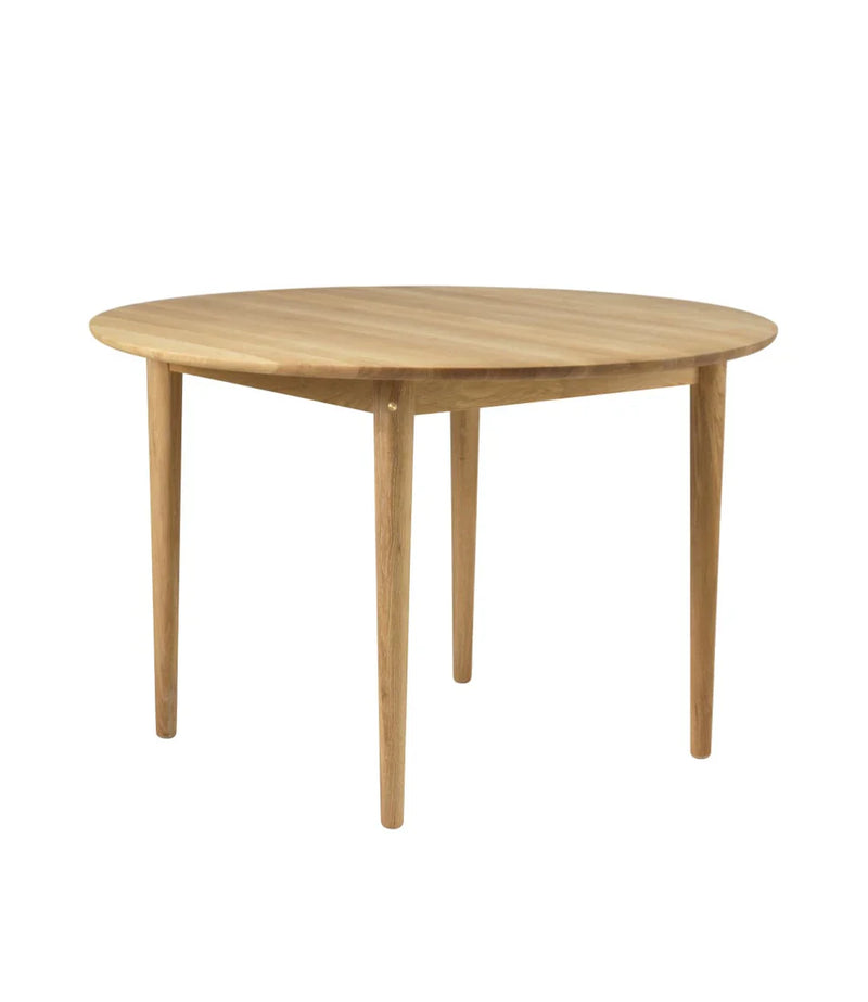 FDB Møbler C62 Bjørk Dining Table, Solid Nature Oiled Oak