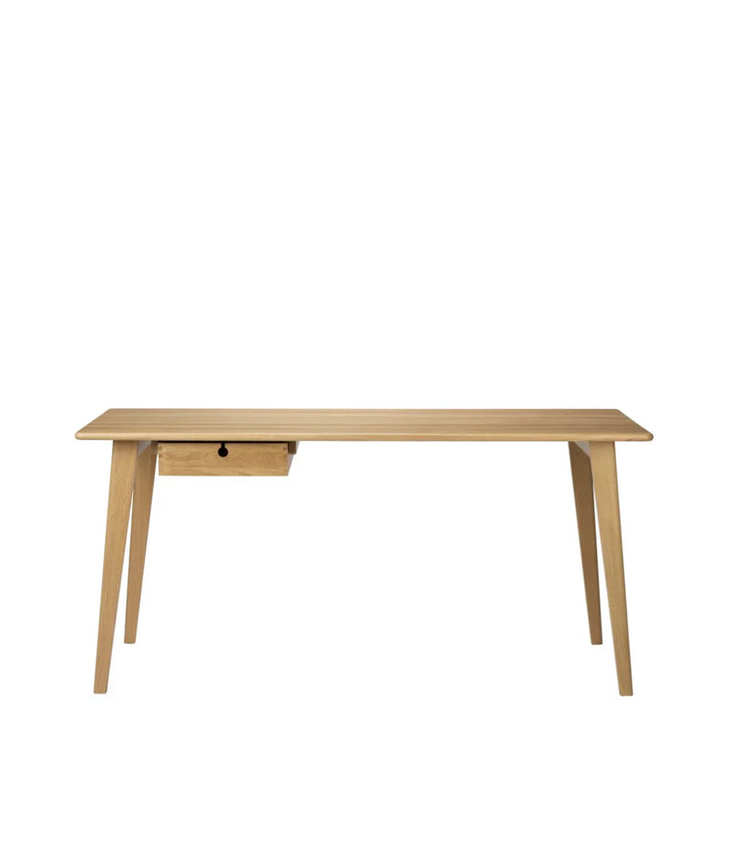 FDB Møbler C67 Butler Desk, Solid Nature Lacquered Oak, Large