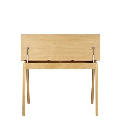 FDB Møbler C68 Nørrebro Desk, Nature Lacquered  Oak/Mushroom Linoleum