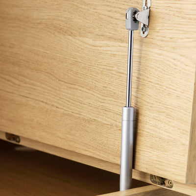 FDB Møbler C68 Nørrebro Desk, Nature Lacquered  Oak/Mushroom Linoleum