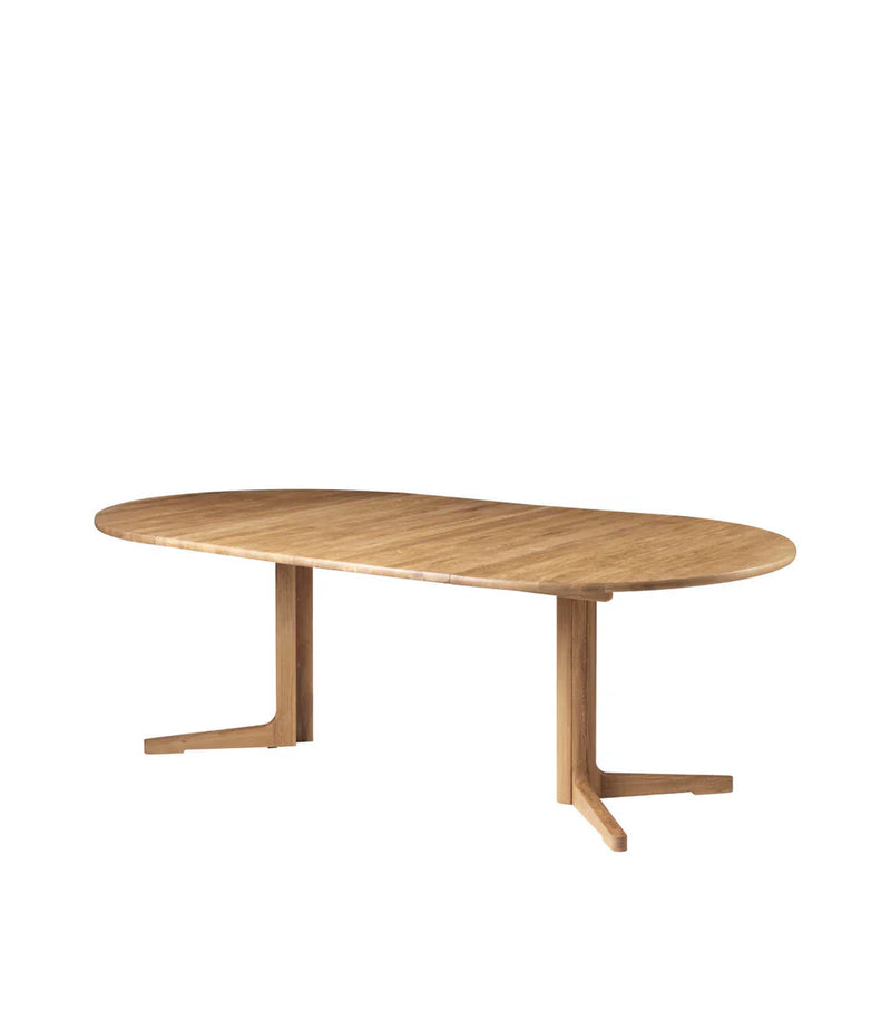 FDB Møbler C69E Ry Dining Table w/2 Extra Leafs, Solid Nature Oiled Oak