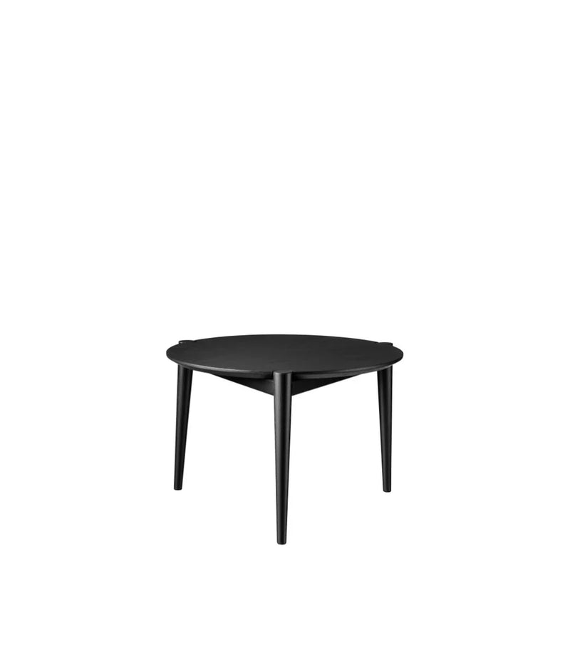 FDB Møbler D102 Søs Coffee Table, Solid Black Painted Oak