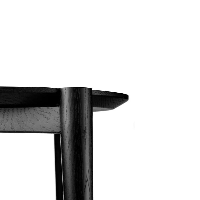 FDB Møbler D102 Søs Coffee Table, Solid Black Painted Oak