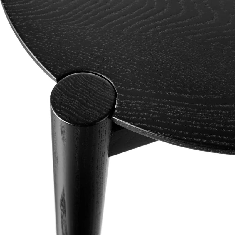 FDB Møbler D102 Søs Coffee Table, Solid Black Painted Oak