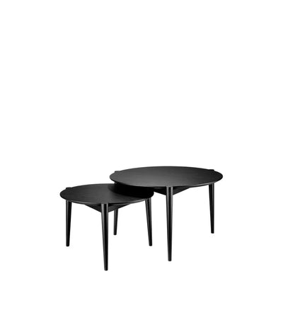 FDB Møbler D102 Søs Coffee Table, Solid Black Painted Oak