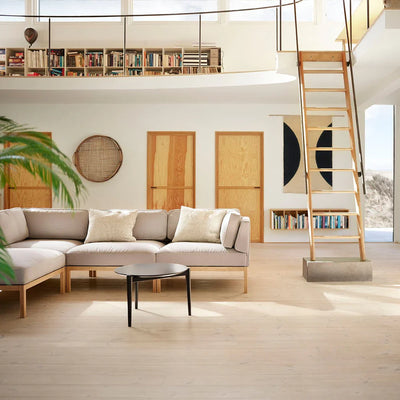 FDB Møbler D102 Søs Coffee Table, Solid Black Painted Oak